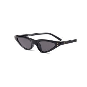 Black small frame cat eye sunglasses